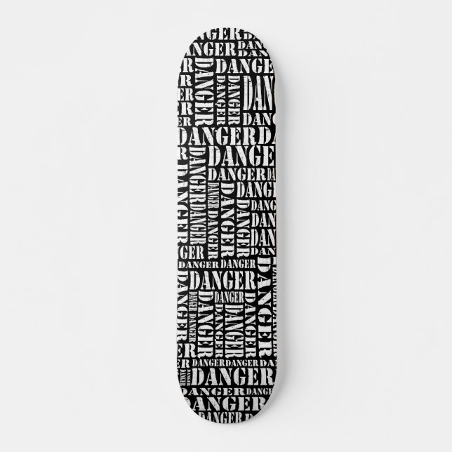 Many Dangers III - Black Skateboard (Front)