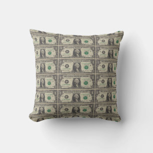 Many Dollars Throw Pillow