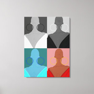 Many-faced endives canvas print