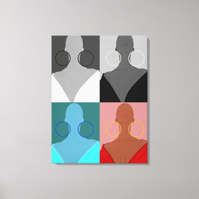 Many-faced endives canvas print (Front)
