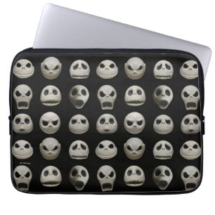Many Faces of Jack Skellington - Pattern Laptop Sleeve