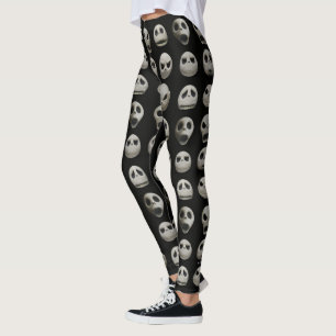 Many Faces of Jack Skellington - Pattern Leggings