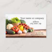 Many fresh vegetables