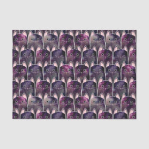 Many Galaxy Cats Pattern Tissue Paper
