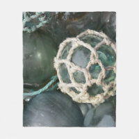 Many glass fishing floats, Alaska