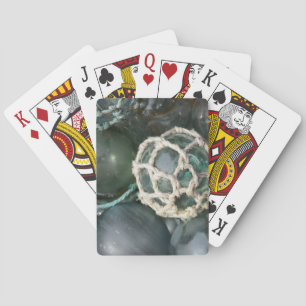 Many glass fishing floats, Alaska Playing Cards