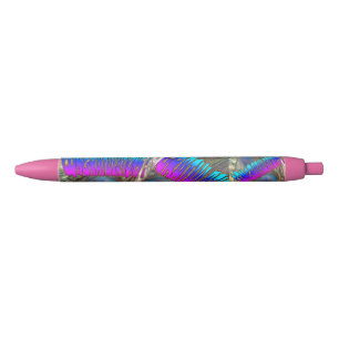 Many Gratulations Peacock Feathers Pen