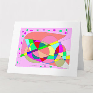 Many happy returns Birthday Card multi patterned
