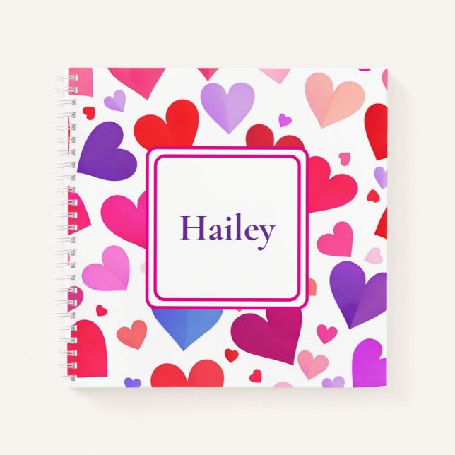 Many Hearts Notebook (Front)