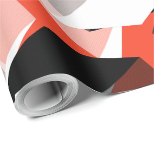 Many hexagons with discoloured parts, in light red wrapping paper