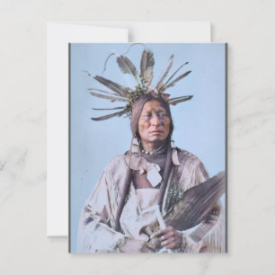 Many Horns. Sioux Man. (circa 1890) Postcard