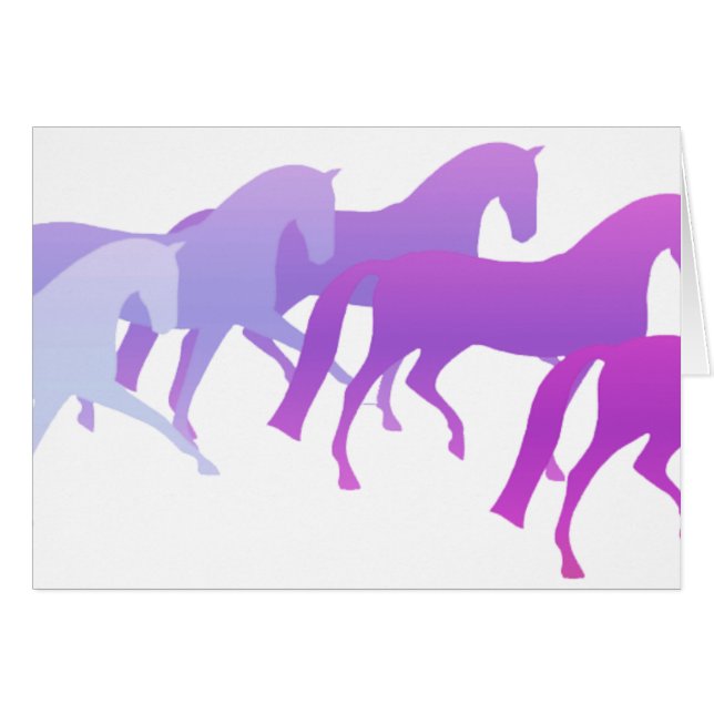 Many Horses (purples) (Front Horizontal)