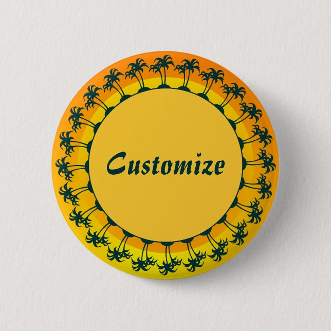 Many Islands Template 2 Inch Round Button (Front)
