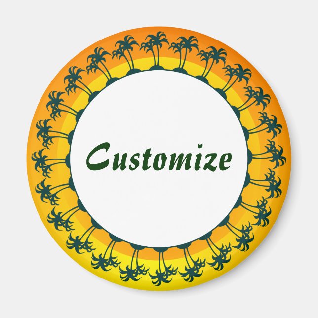 Many Islands Template Magnet (Front)