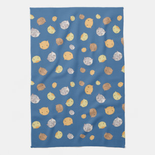Many Kitty Faces Kitchen Towel