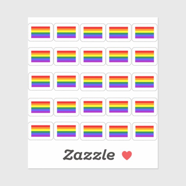 Many little rainbow flag (Sheet)