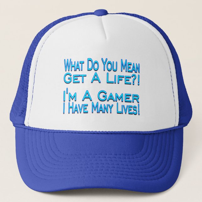 Many Lives Trucker Hat (Front)