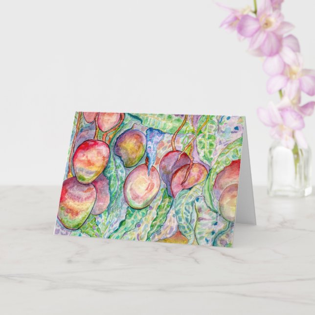 Many Mangos Card (Orchid)