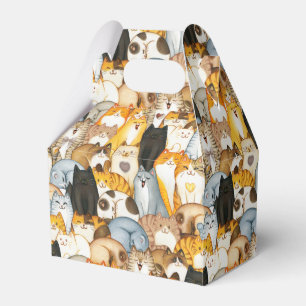 Many Many Cats Cute Cat Kitten Loves Favor Box