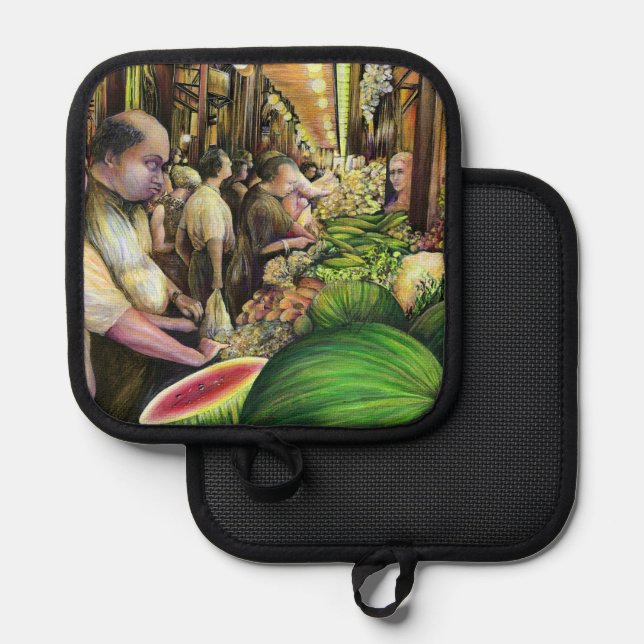 Many Melons, Many Men Pot Holder (Front/Back)