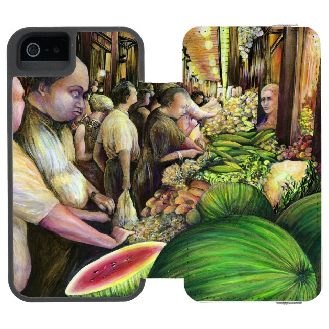 Many Men, Many Melons, Budapest Incipio iPhone Wallet Case (Folio Open)