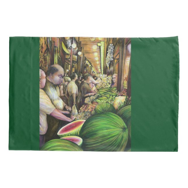 Many Men, Many Melons, Budapest Pillowcase (Back)