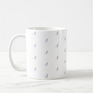 Many Monograms Custom Fancy Letter Pattern Coffee Mug
