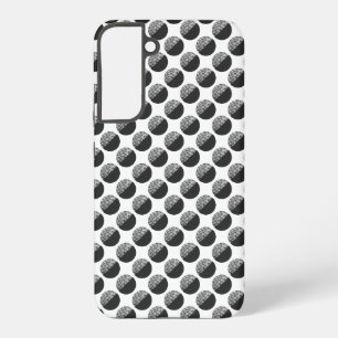 Many Moons Black & White Pattern Samsung Galaxy Case