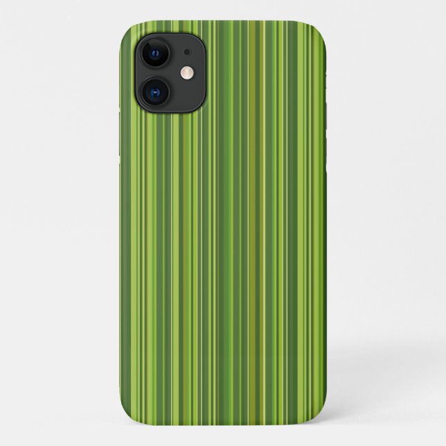 Many multi coloured stripes in green Case-Mate iPhone case (Back)