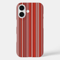 Many multi coloured stripes in red