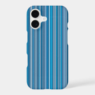 Many multi coloured stripes in the blue