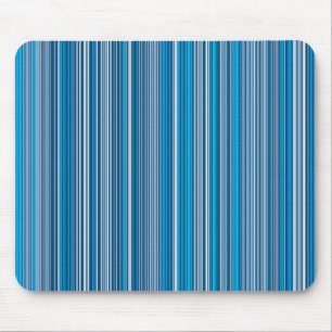 Many multi coloured stripes in the blue mouse pad