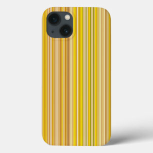 Many multi coloured stripes in yellow iPhone 13 case