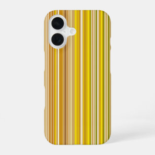 Many multi coloured stripes in yellow... iPhone 16 case