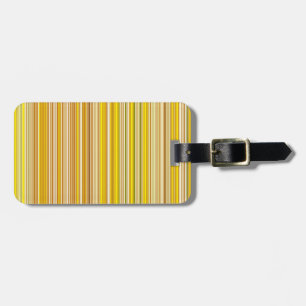 Many multi coloured stripes in yellow… luggage tag