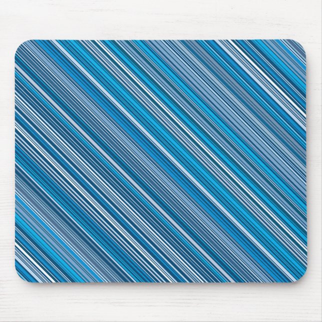 Many multi coloured stripes into the blue… mouse pad (Front)