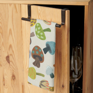 Many Mushrooms  Kitchen Towel