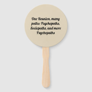 Many Paths Custom Family Reunion Hand Fan