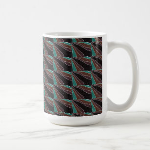 "Many Paths Tiled" Abstract Design Mug