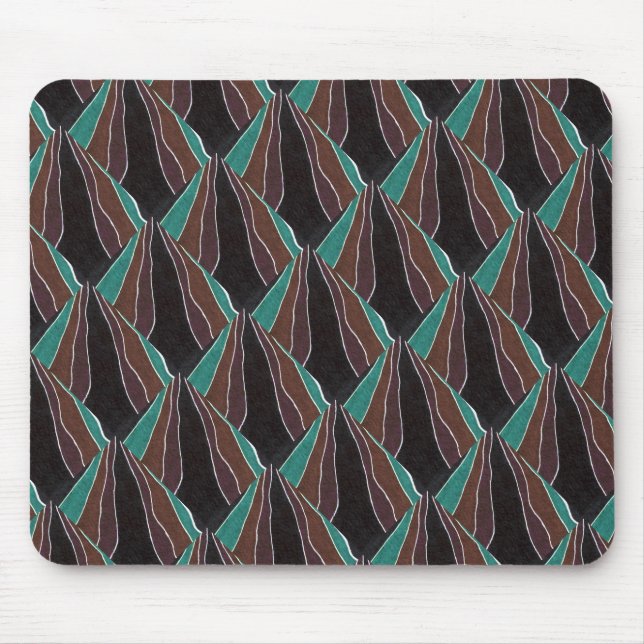 "Many Paths" Tiled Image Abstract Design Mousepad (Front)