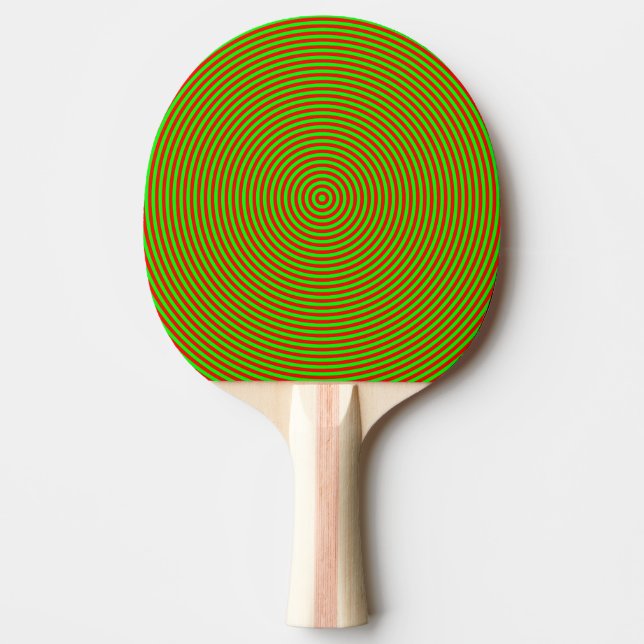 Many Red and Green Circles Ping Pong Paddle (Front)