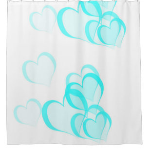 many small hearts Curtain