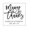 Many Thanks Wedding Stamp