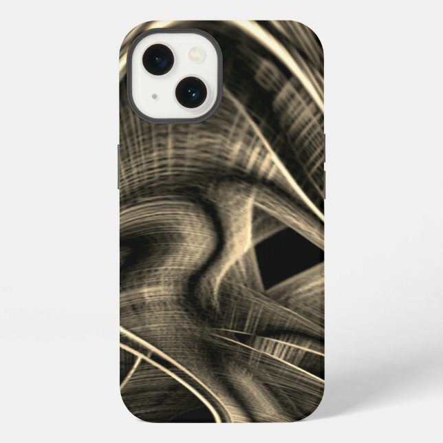 Many twisted looking like burnt pine with grooves iPhone case (Back)