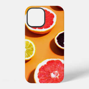 Many variety citrus fruits pattern in sunlight on  iPhone 12 case