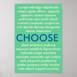 Many Ways to Choose Poster