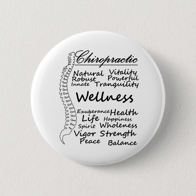 Many Ways to Say "Chiropractic" Chiropractor Gift 2 Inch Round Button (Front)