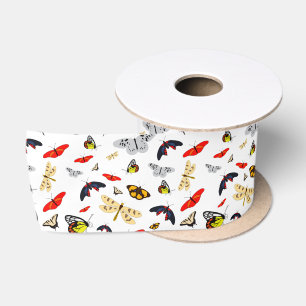 Many Winged Creatures Thunder_Cove Satin Ribbon