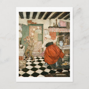 Many's The Beating He Had Postcard