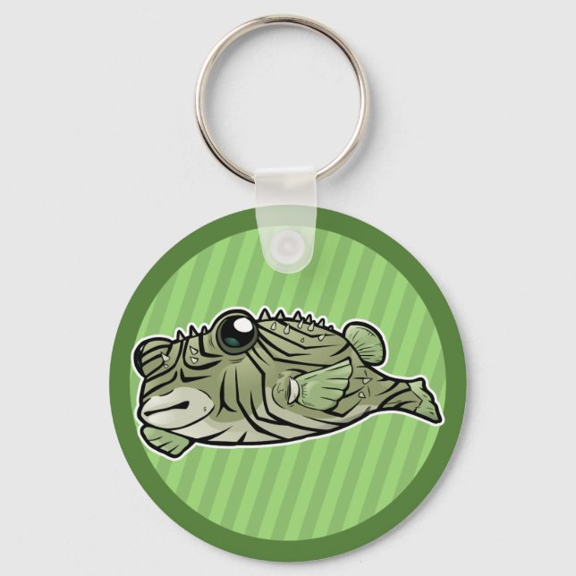 Manystriped Blowfish Keychain (Front)